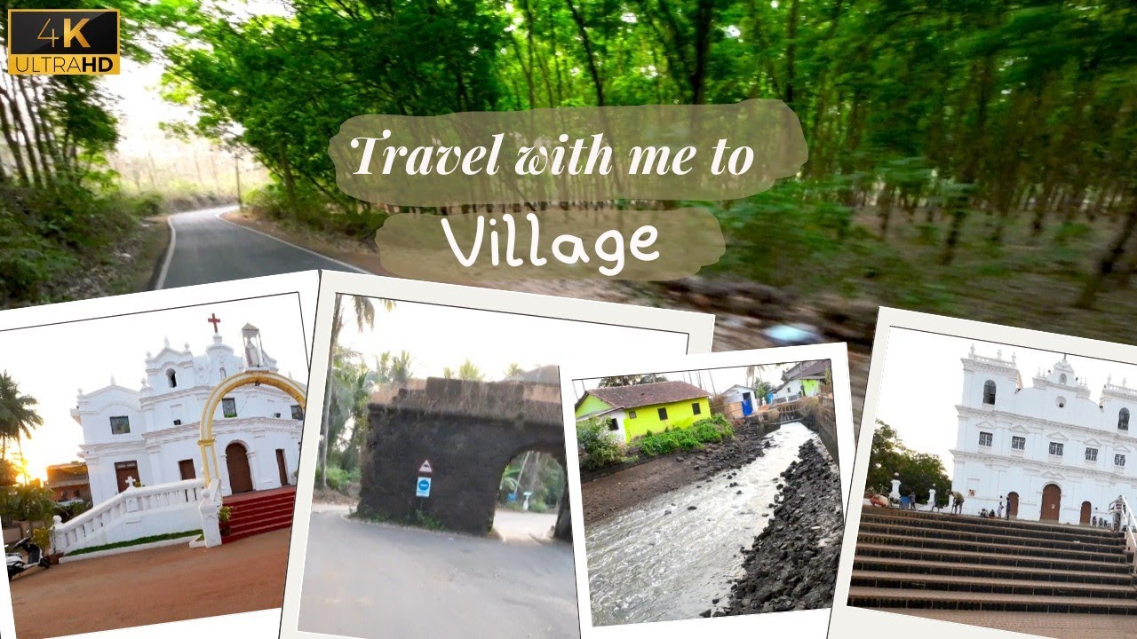 Village Ride | Beautiful Scene | Breath-taking Views | Goa | Raia | Ilha-De-Rachol | Rachol | 4k