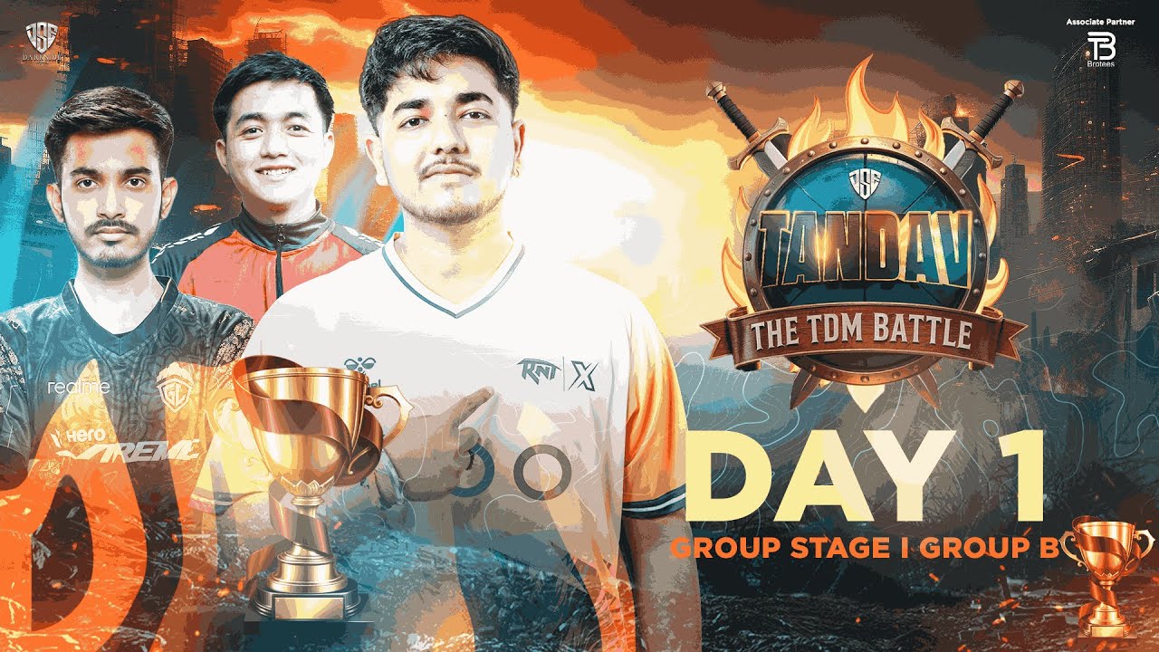 Tandav S1 The TDM Battle | Group Stage Day 1 FT@GodLikeEsportss @JONATHANGAMINGYT@officialscoutop