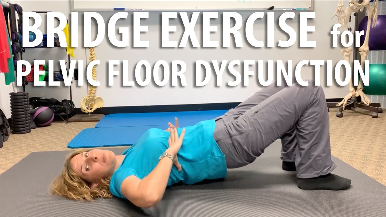 Doing a Bridge Exercise for Pelvic Floor Dysfunction explained by Dr Shakib