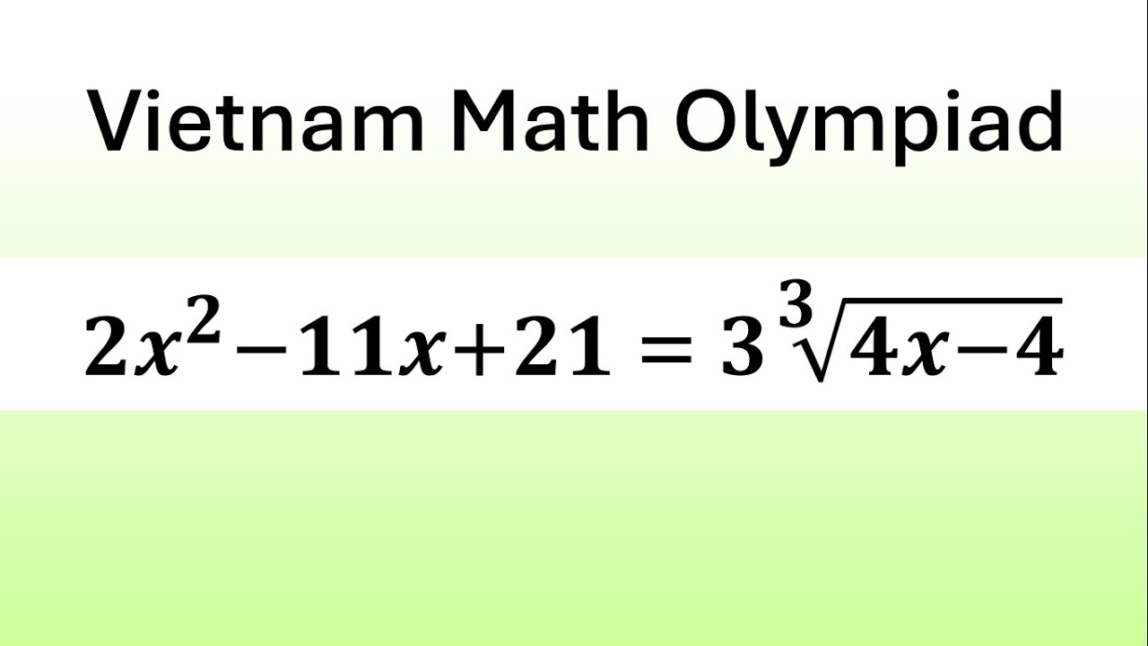 An Amazing Algebraic Challenge | Vietnam Math Olympiad