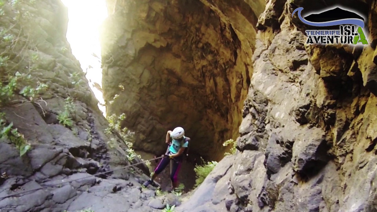 Descenso barranco Badajoz con Islaventura Tenerife Junio 2017