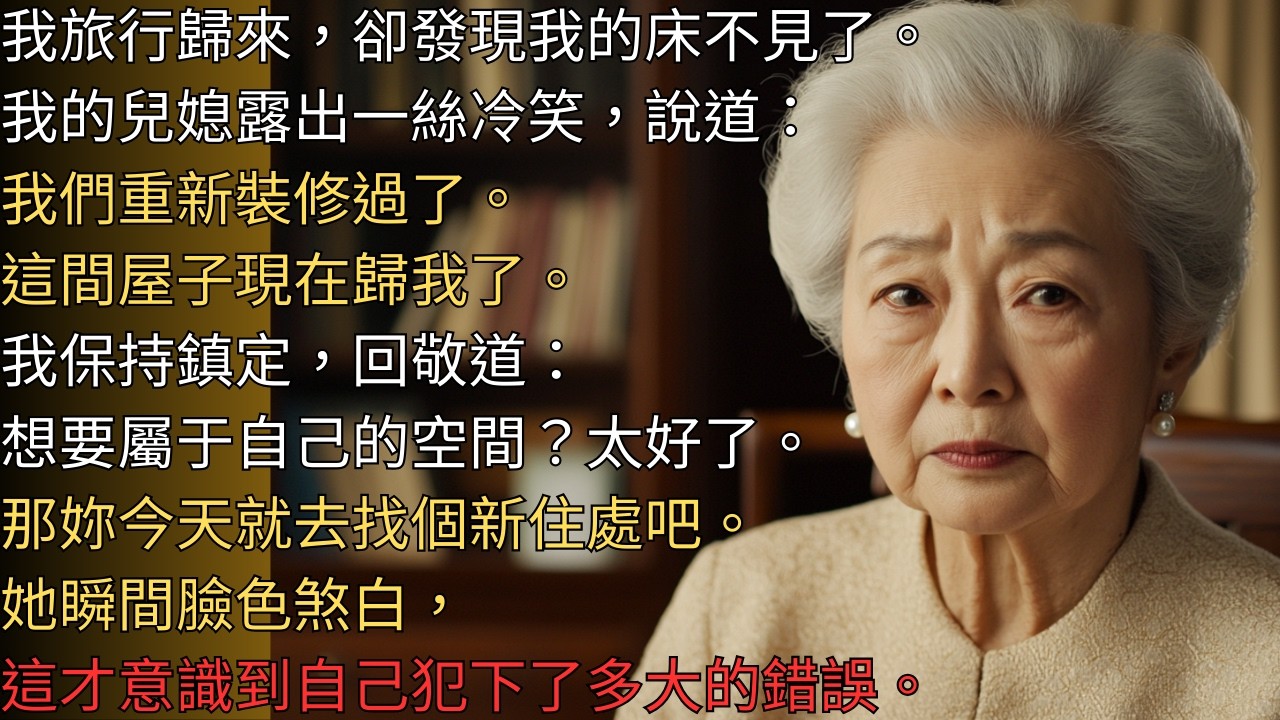 兒媳霸占了我的臥室——“現在它是我的了”……她沒想到我會這樣回應