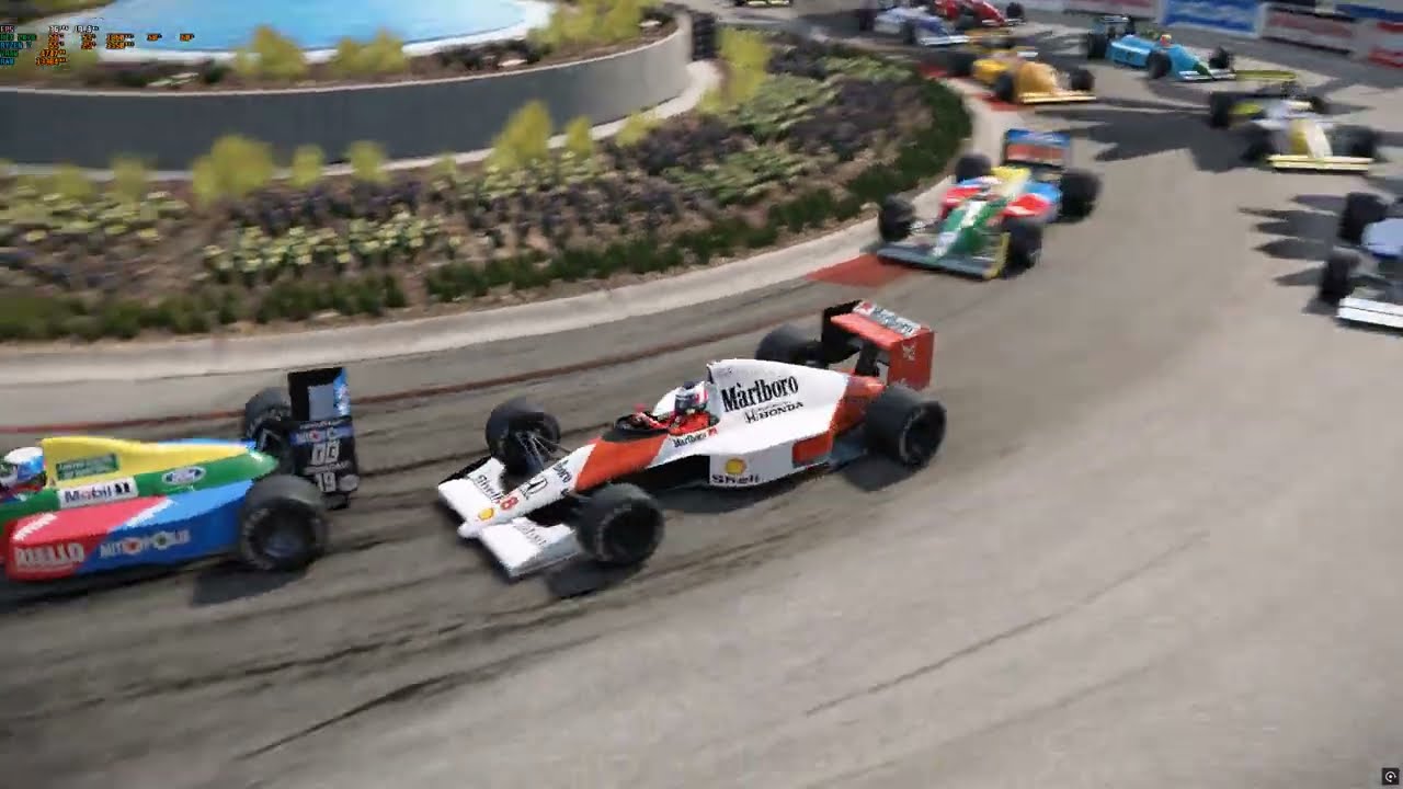 Automobilista 2 - Largada em Long Beach - McLaren MP4/5B