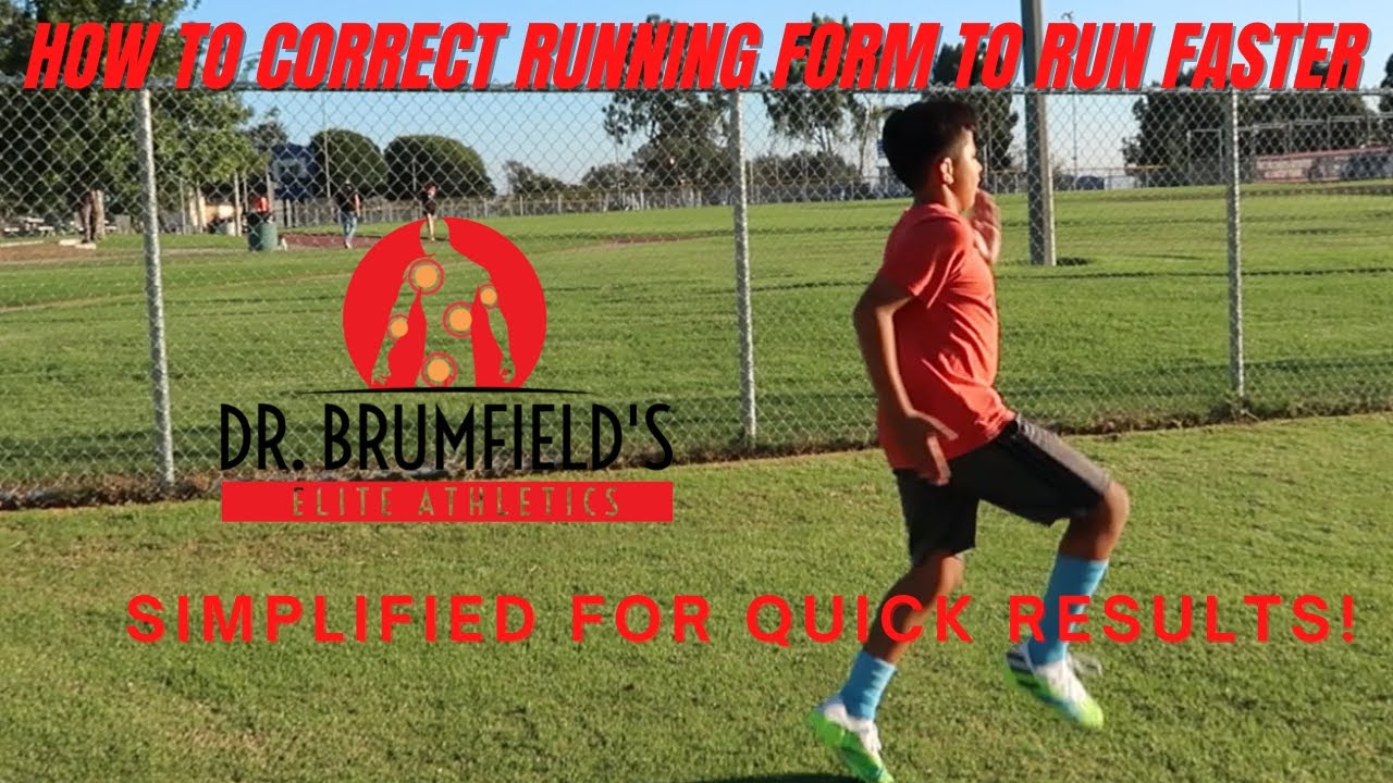How to Correct Running form to RUN FASTER! Youth Athletes correct  running form.