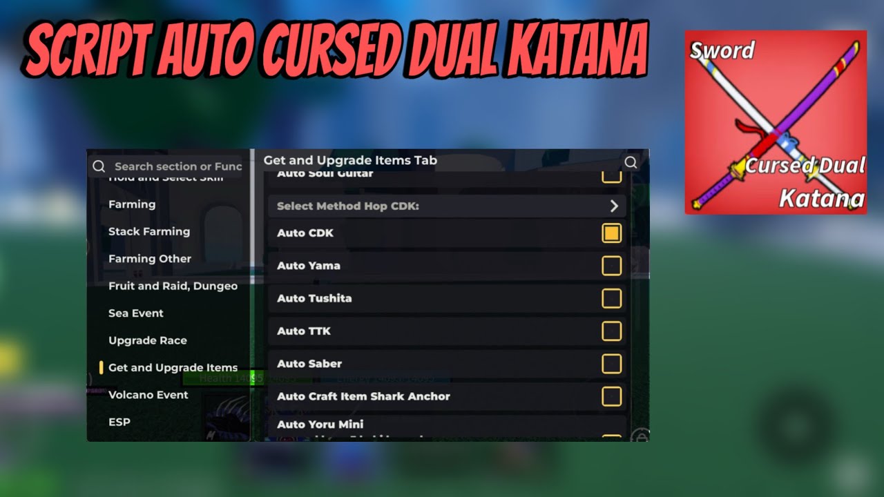 [New] Script Auto Cursed Dual Katana Blox Fruits | (Banana Cat Hub) Tutorial Auto Get CDK Showcase