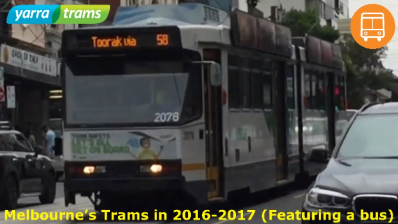 Melbourne’s Trams in 2016-2017 (Featuring a bus)