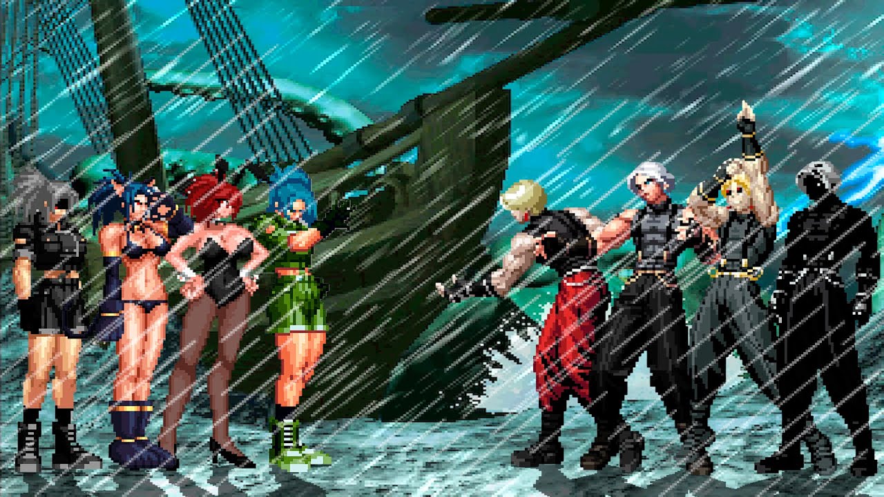 [KOF Mugen] Leona Heidern Team vs Adel Bernstein Team