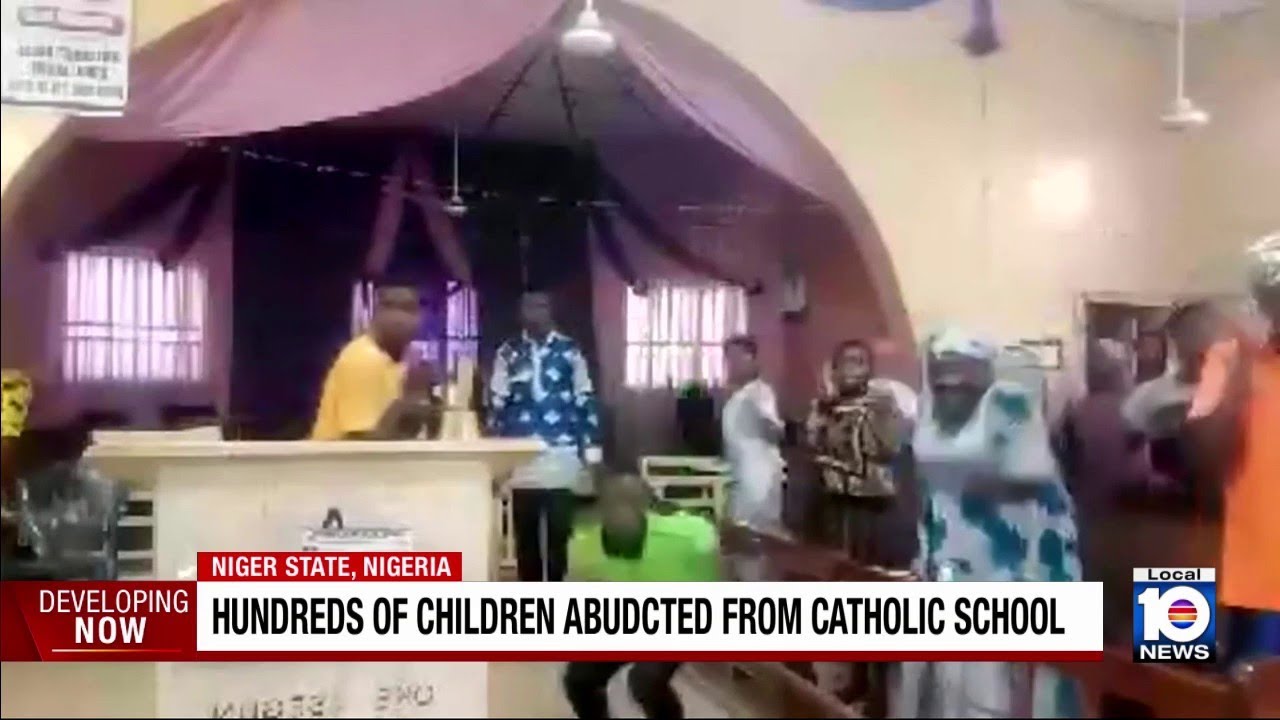 Hundreds of children abducted from Nigerian Catholic school, authorities say