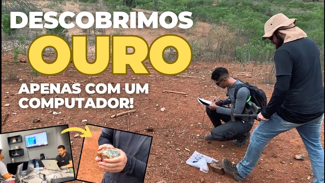 Localizamos área COM OURO usando o COMPUTADOR!