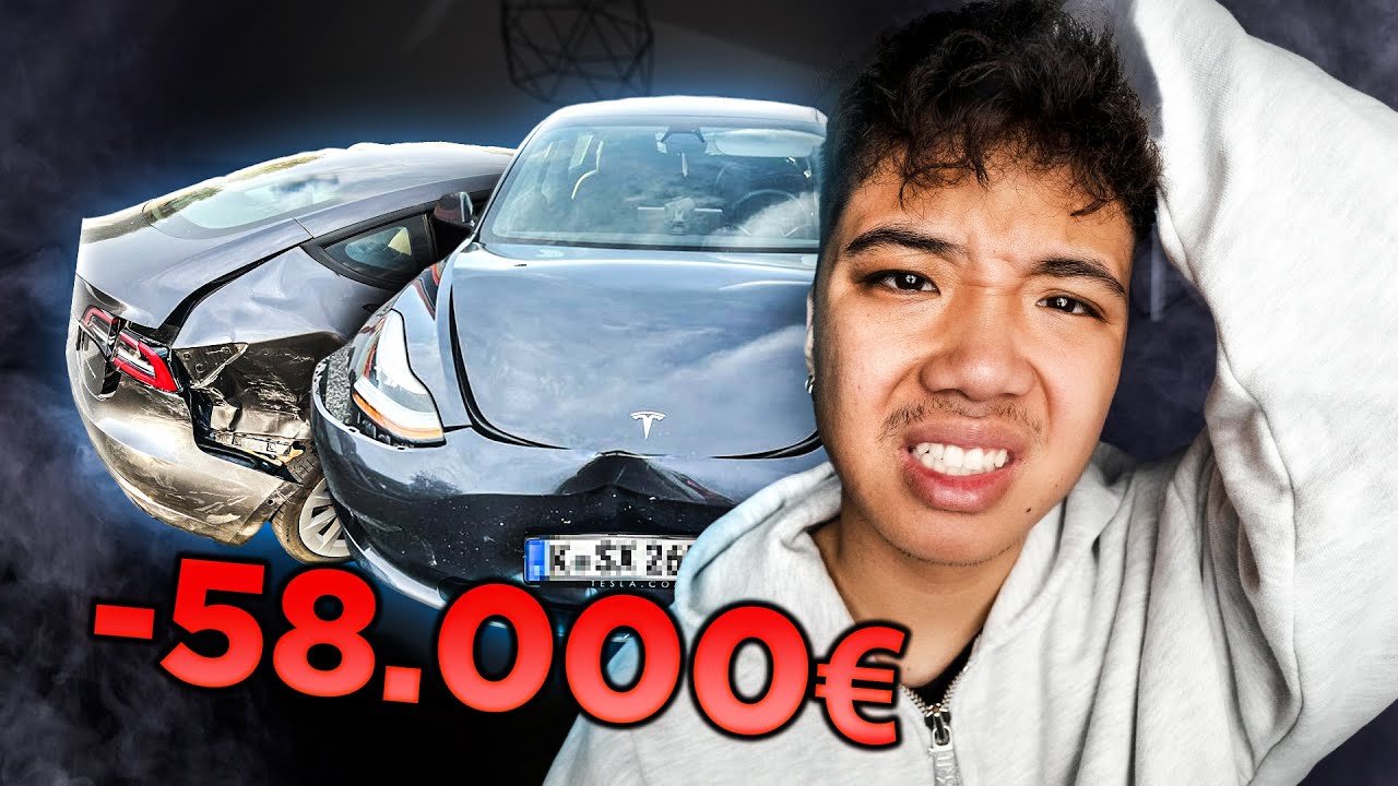 Ich hatte einen Autounfall.. (Tesla Model 3 Totalschaden)