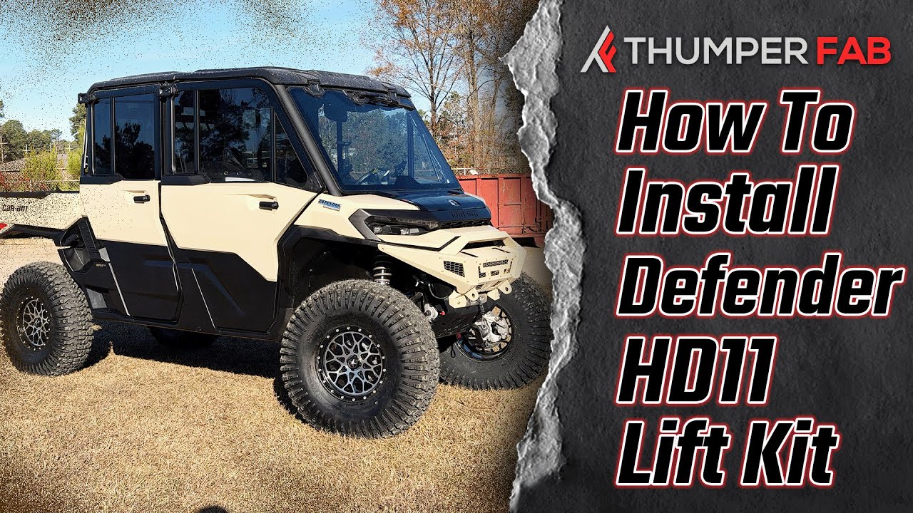 Инструкция по установке: Комплект для увеличения дорожного просвета Can-Am Defender HD11 | Thumpe...