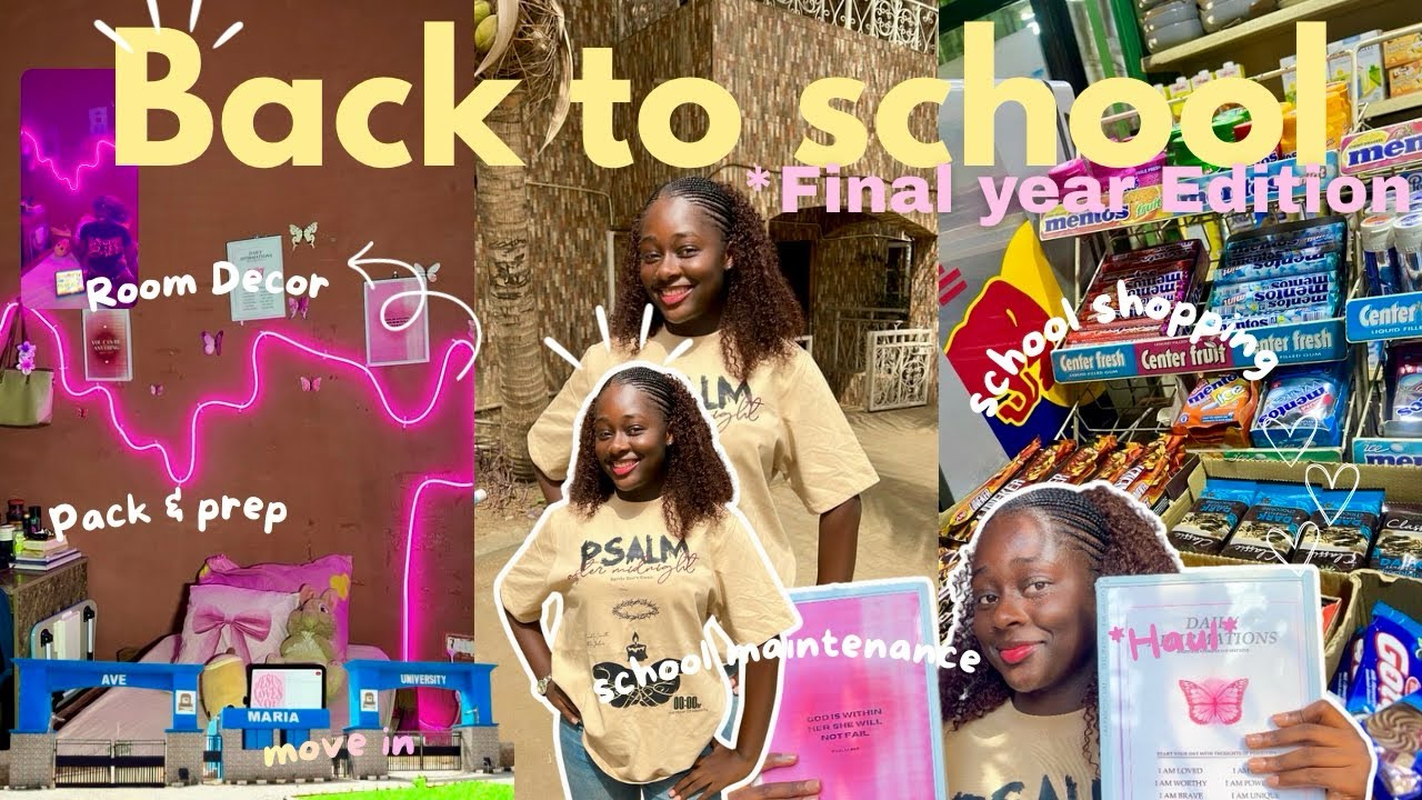 Back to School for My Final Year 🎓 | Resumption Vlog | School Shopping 🛍️ | Pack and Prep with me 🌸