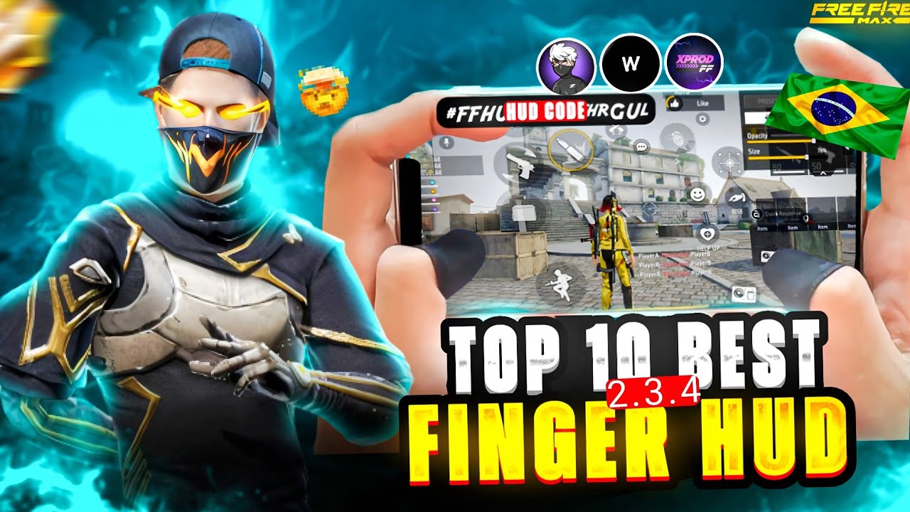 TOP 10 BEST 💀 2, 3 & 4 🥶FINGER CUSTOM HUD CODES | BRAZILIAN 🇧🇷 2 AND 3 FINGER CUSTOM HUD 4 FINGER 🤯 