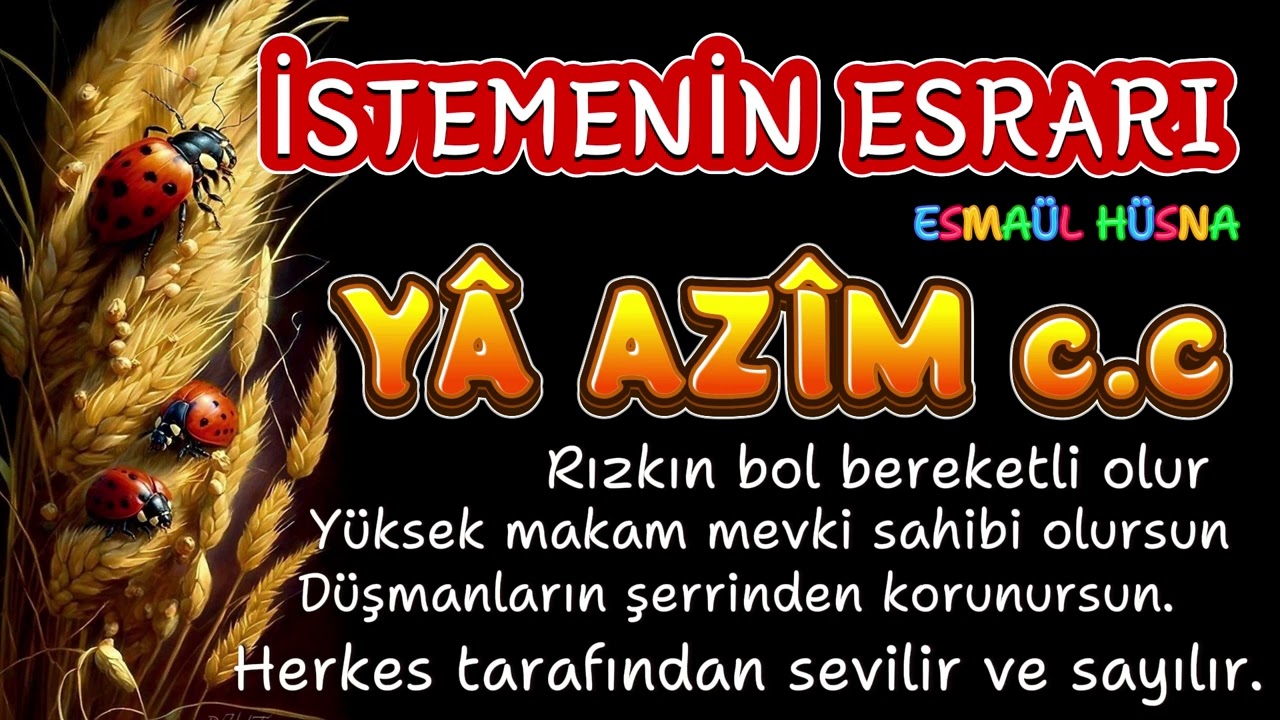 YÂ AZÎM c c ESRARI SIRLARI NELERDİR? | ESMAÜL HÜSNA | #seslikitap | #cuma | #keşfet #islamicshorts