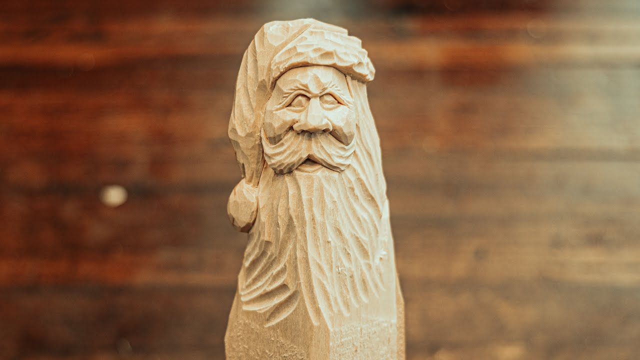 HOW To Carve A Santa Face || Santa Wood Carving GIVEAWAY