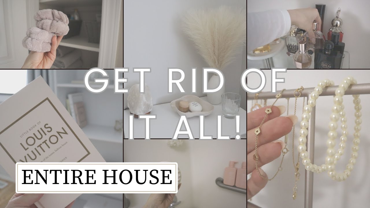 quick WHOLE HOME Every Room Declutter 2023 - unnecessary stuff.