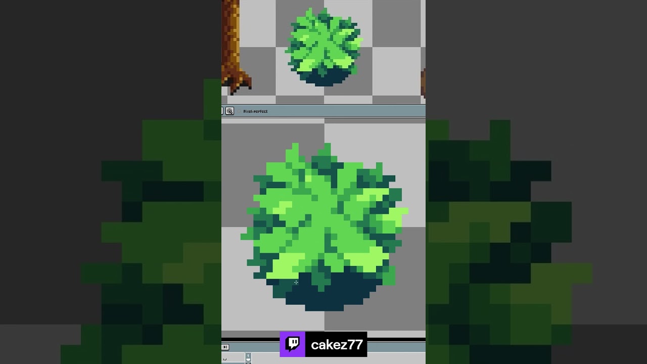Pixel Art Bush Timelapse