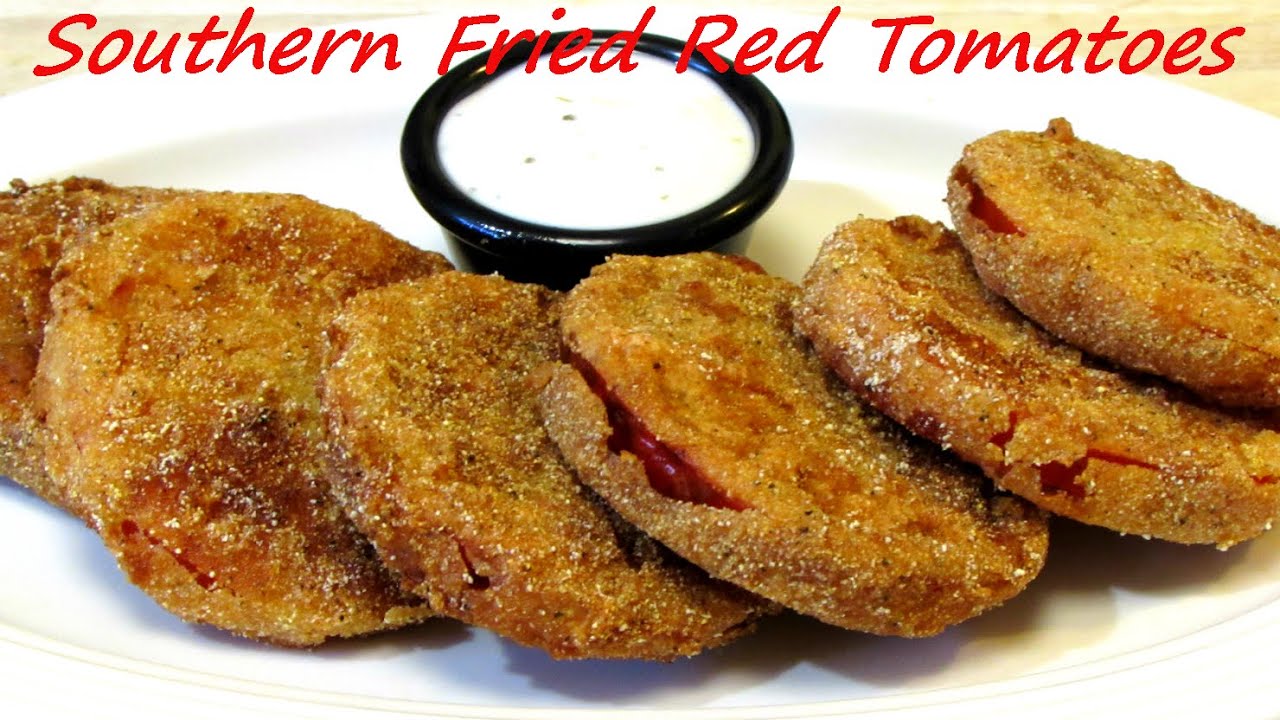 Southern Fried RED Tomatoes - How to make Fried Red Tomatoes