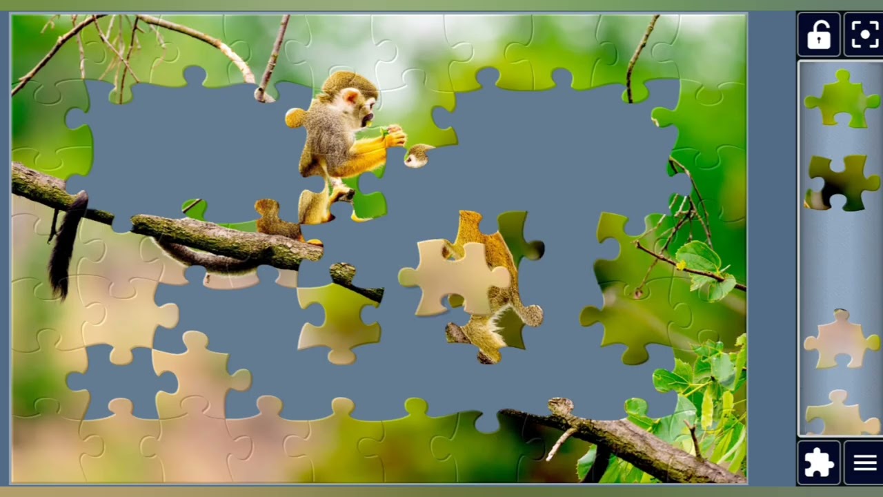 Monkeys Sharing a Moment on a Branch 🎋🐒 jigsaw puzzle 🧩✨ @puzzlemaster1034 