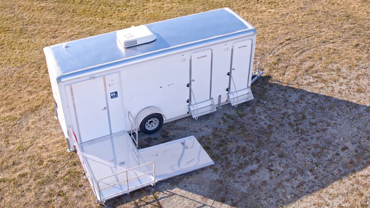 ADA Portable Restroom Trailer + 4 Station | Comfort Beach Series