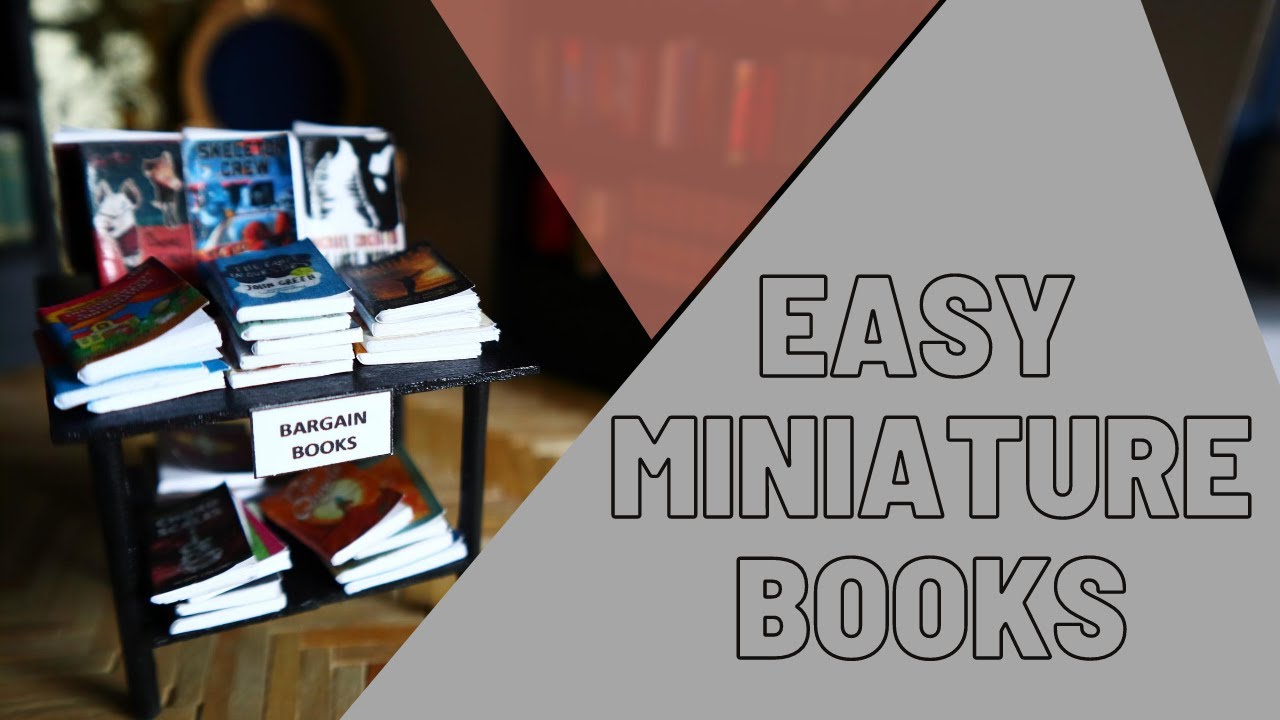 Easy Realistic Miniature Books - Dollhouse Tutorial