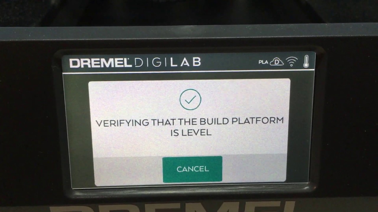 Dremel Digilab 3D45 - Assisted leveling Demo