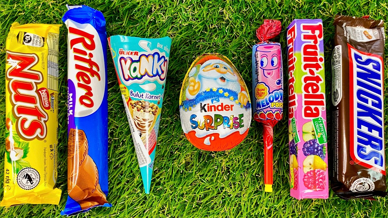 Lollipops Unpacking ASMR 🍭 Satisfying Video | Chupa Chups Surprise, Kinder Joy and Chocolate