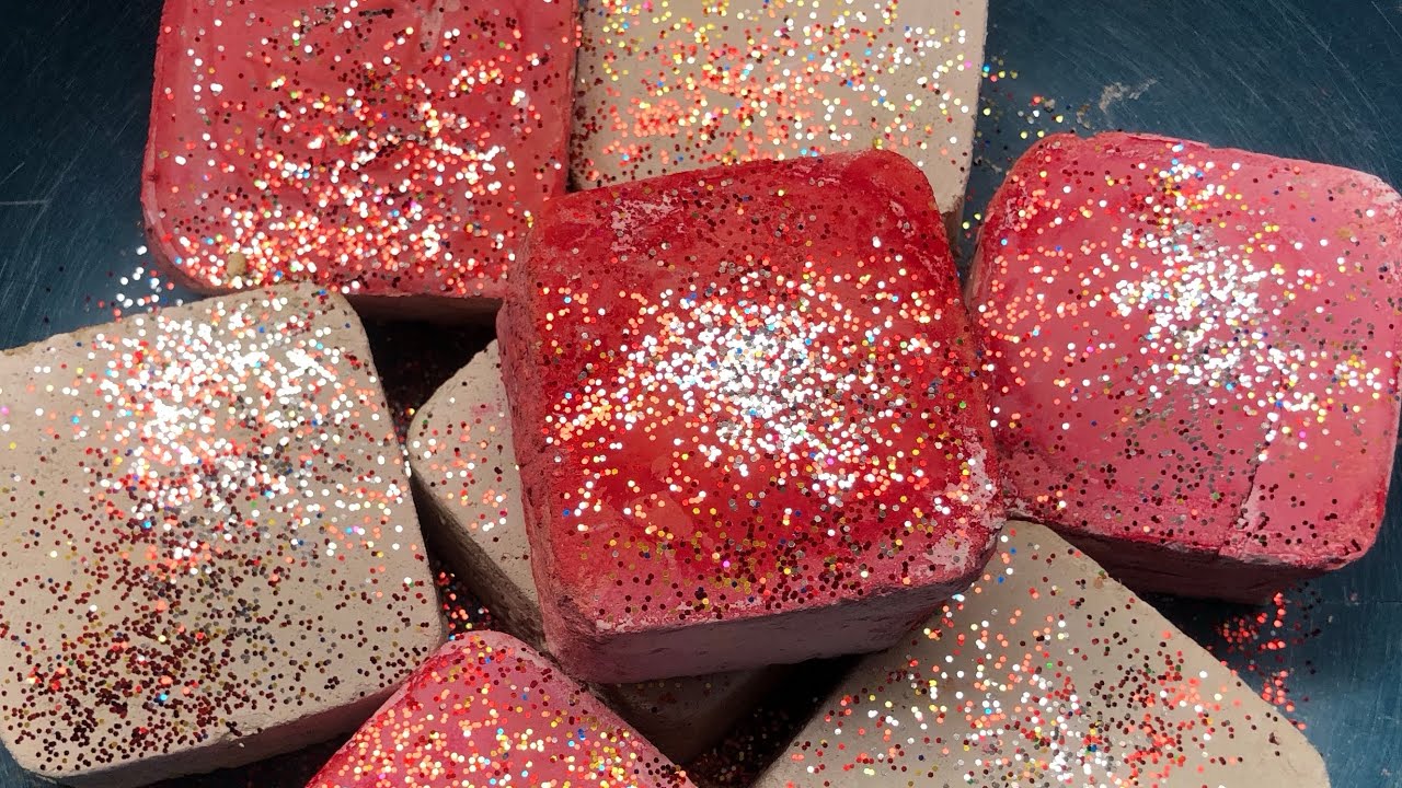 Maroon Dyed EBA blocks with reform||asmr