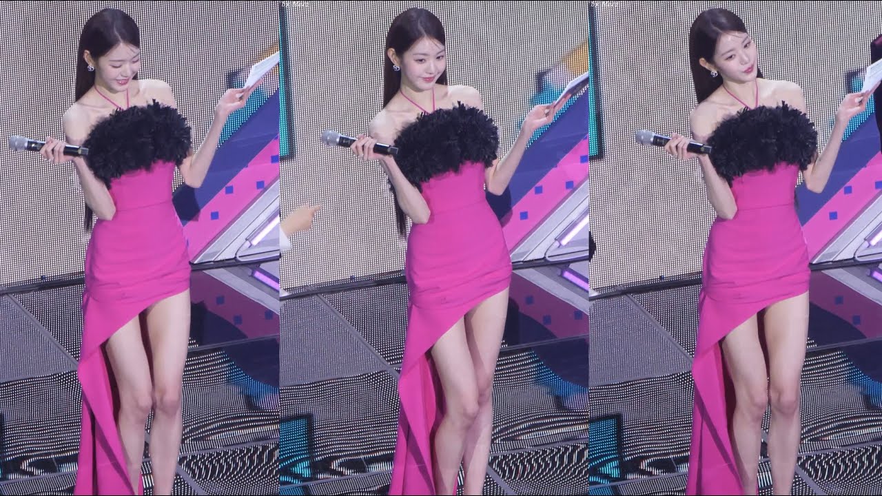 저세상 비율ㄷㄷ MC 장원영 2부 의상 멘트 모음 세로 Cam  221216