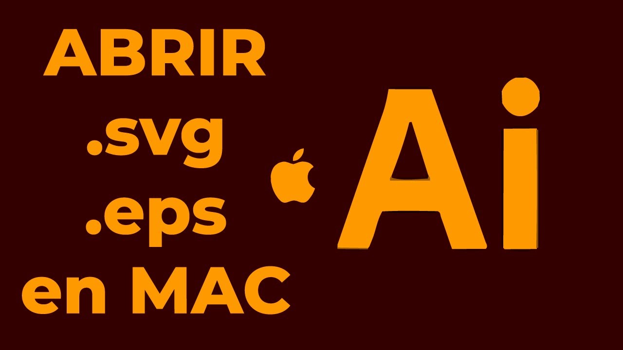 Como abrir archivos SVG y EPS en Illustrator en MAC