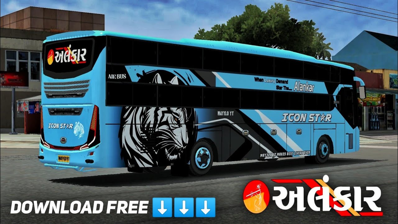 Alankar bus livery | MAYYLO YT | Alankar isconstar livery | surat all travels livery | bussid