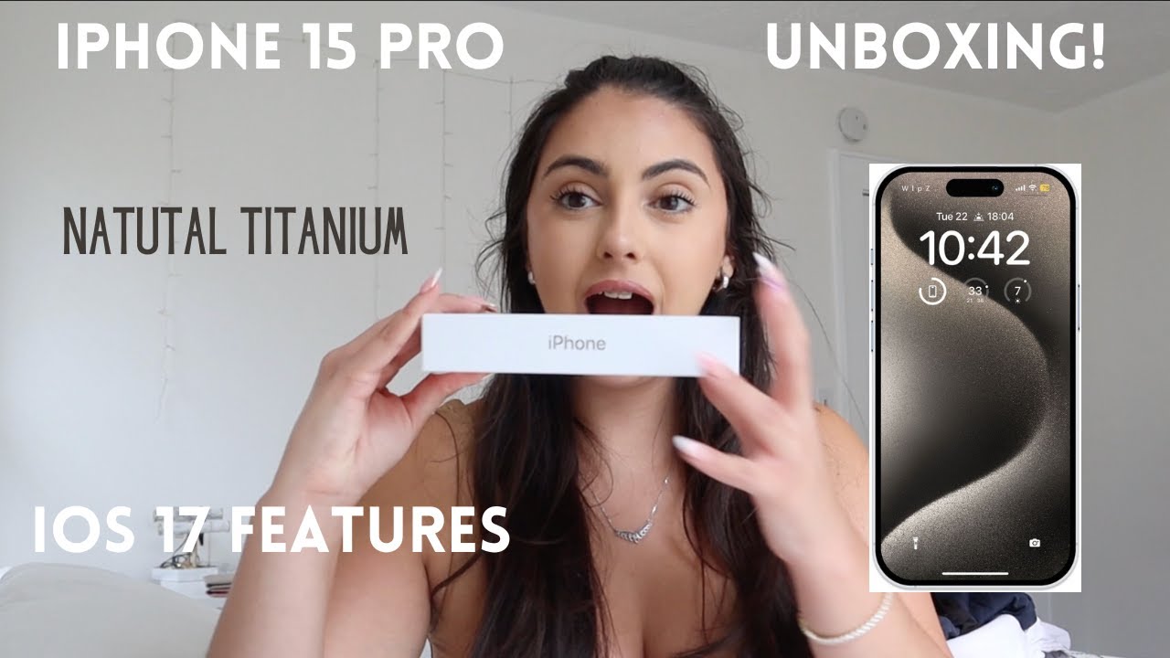 iPhone 15 Pro UNBOXING Natural Titanium: First Impressions, Testing out camera & IOS 17