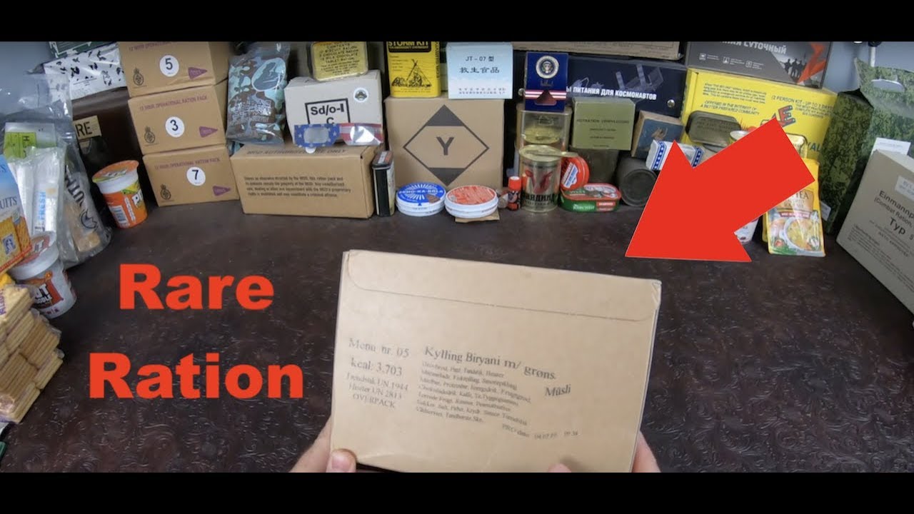 HUGE 2019 Denmark Ration Review Chicken Biryani