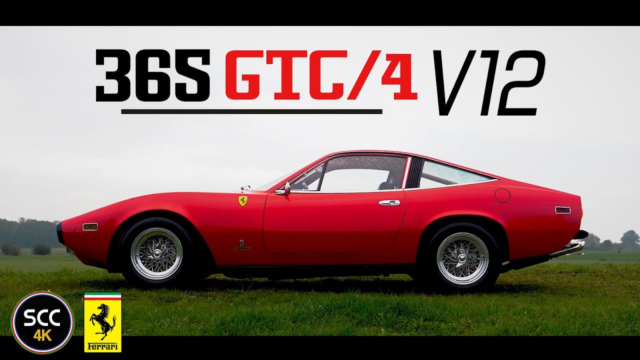 FERRARI 365 GTC/4 | 4K | GTC4 1972 - Test drive in top gear with V12 engine sound | SCC TV