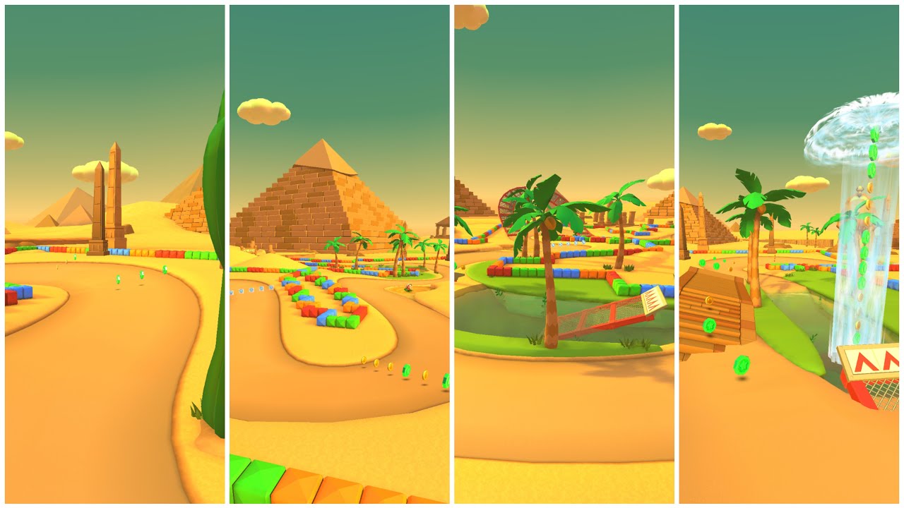 Mario Kart Tour // GBA Yoshi Desert Gameplay (All Variants)