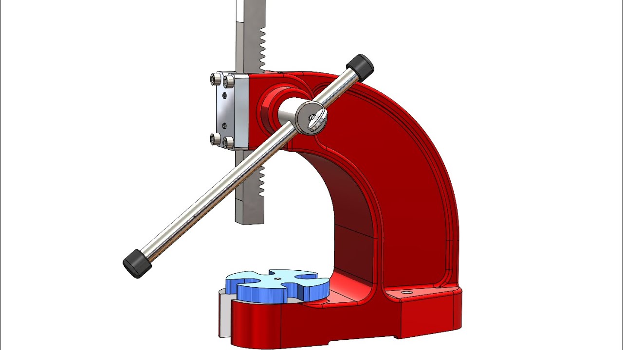 SolidWorks Tutorial # 354 : Arbor Press