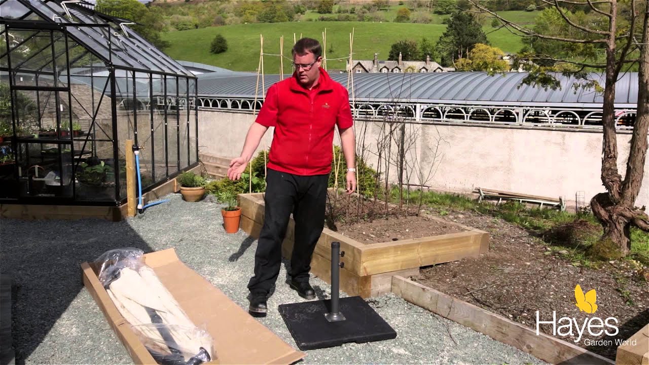 How to put up and take down an Alexander Rose Cantilever Parasol