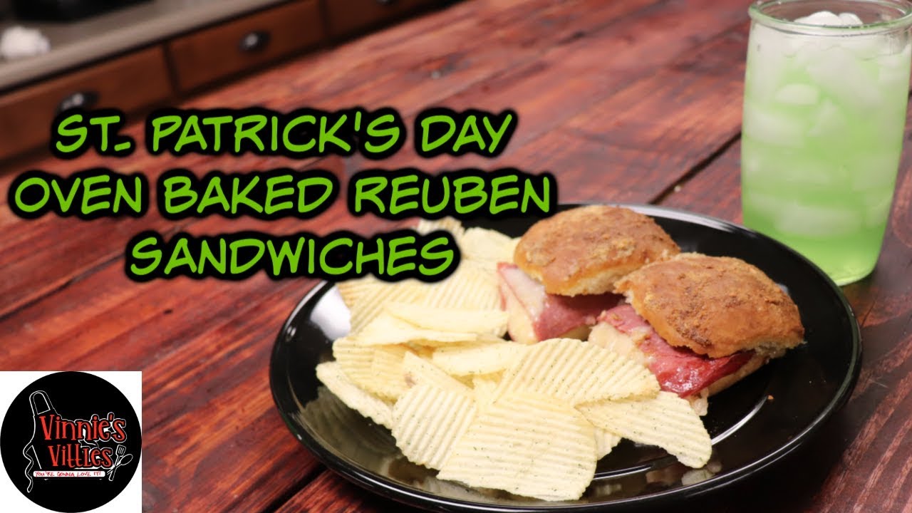 Saint Patrick's Day Oven Baked Reuben Sliders!!!