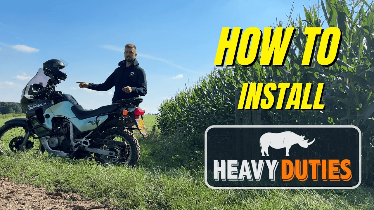 Heavy Duties Crashbars & Panniers Rack Install Guide - Honda Transalp