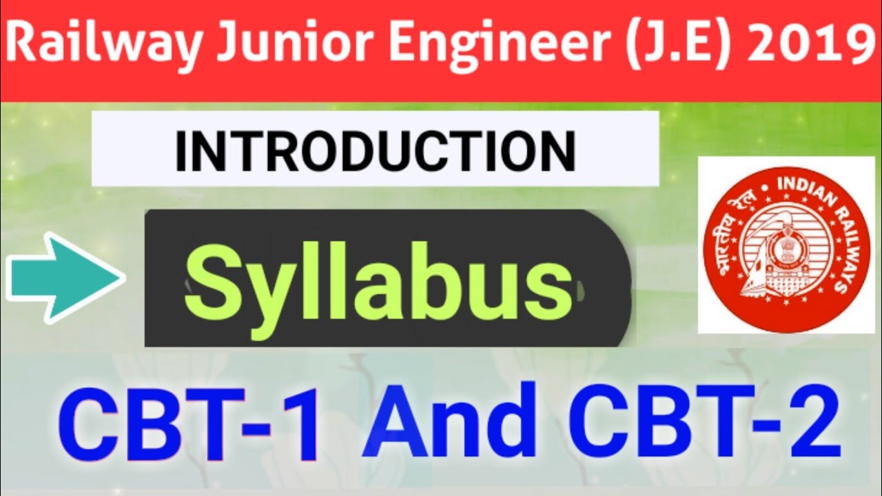 INTRODUCTION CLASS ||  RRB J.E 2019 Syllabus For CBT-1 and CBT-2 || Mechanical Engineering Syllabus