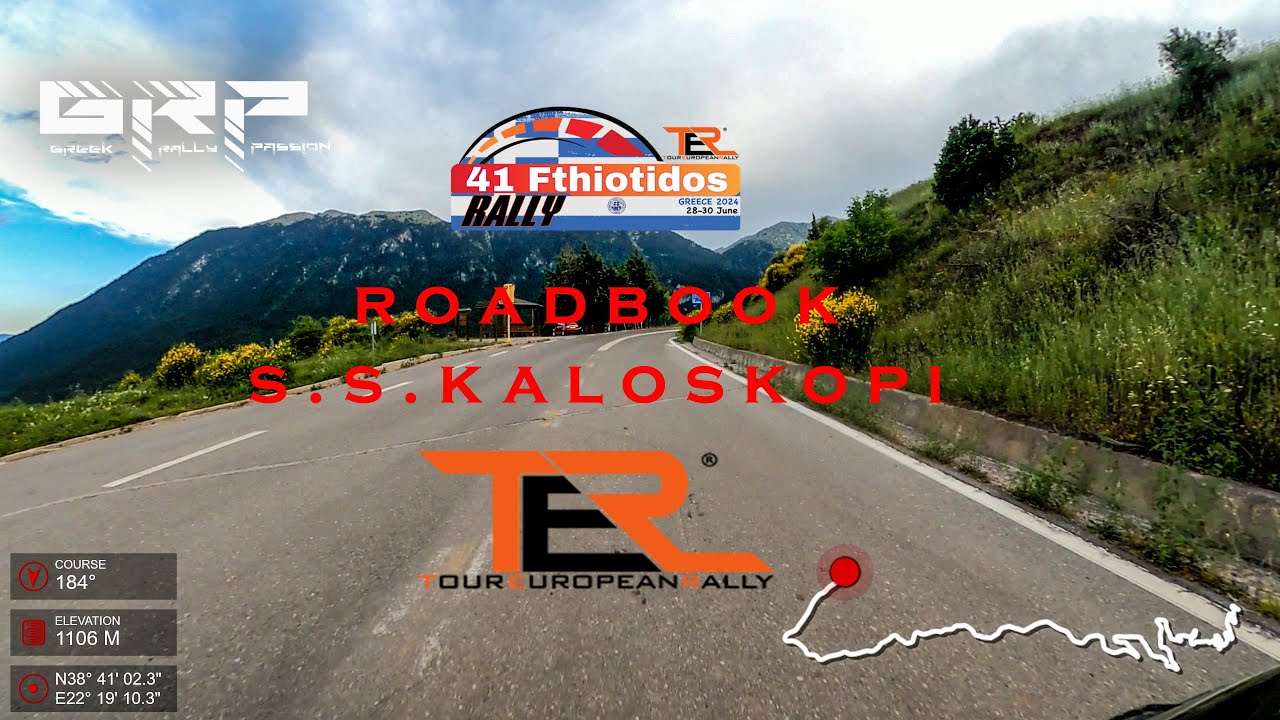 TER - 41st Rally Fthiotidos 2024 - Roadbook - S.S. Kaloskopi