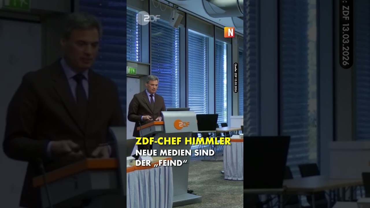 ZDF-Chef Himmler: Neue Medien sind der &bdquo;Feind&ldquo; #nius #niuslive #zdf