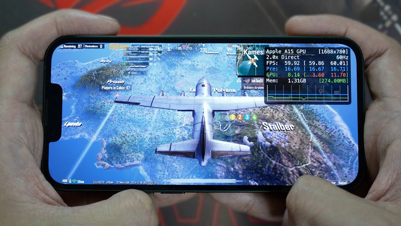 iPhone 13 PUBG Test 2025 With FPS Meter & Battery Test