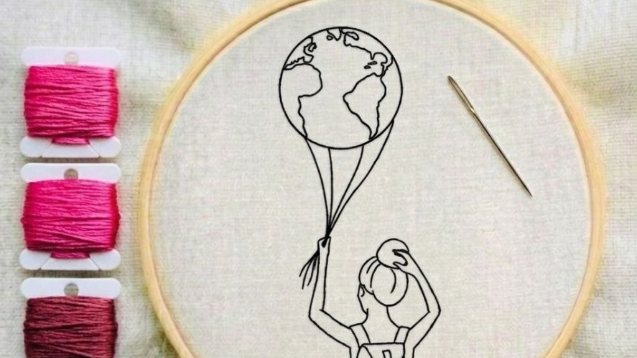 Slow Embroidery Process |Stitching Stories: They All Braid Their Hair!