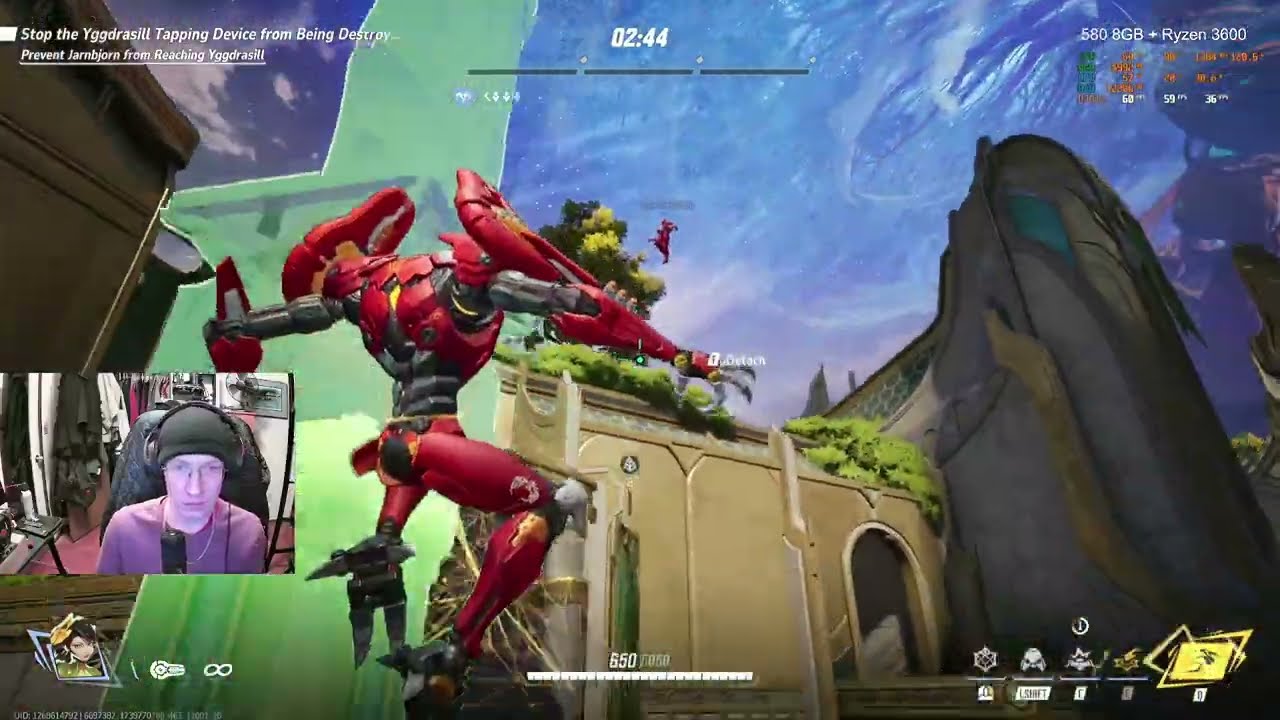 Marvel Rivals with RX 580 8GB + Ryzen 3600 in 1440p pt 2
