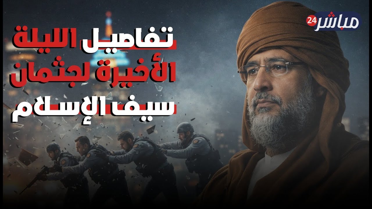 ليلة الوداع في بني وليد.. مشهد الليلة الأخيرة لجثمان سيف الإسلام القذافي قبل دفنه في بني وليد غدا.