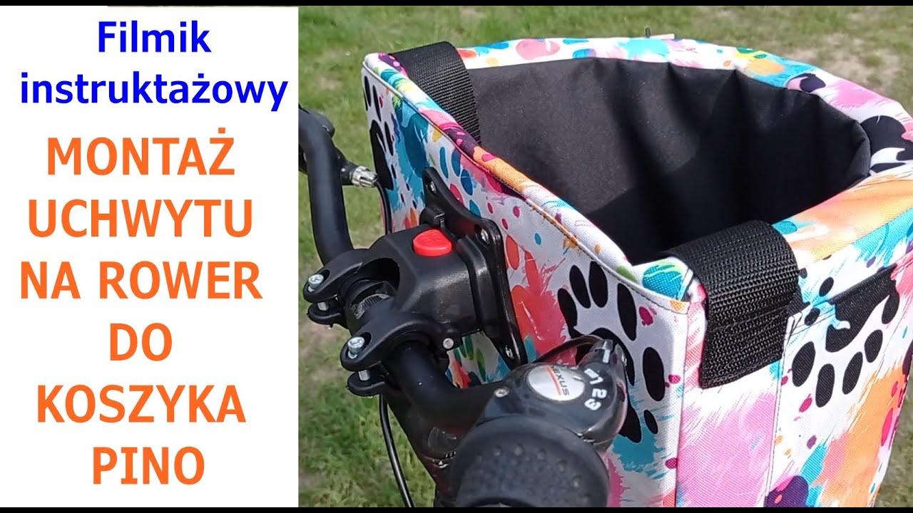 Instruktaż - montaż uchwytu do koszyka rowerowego PINO