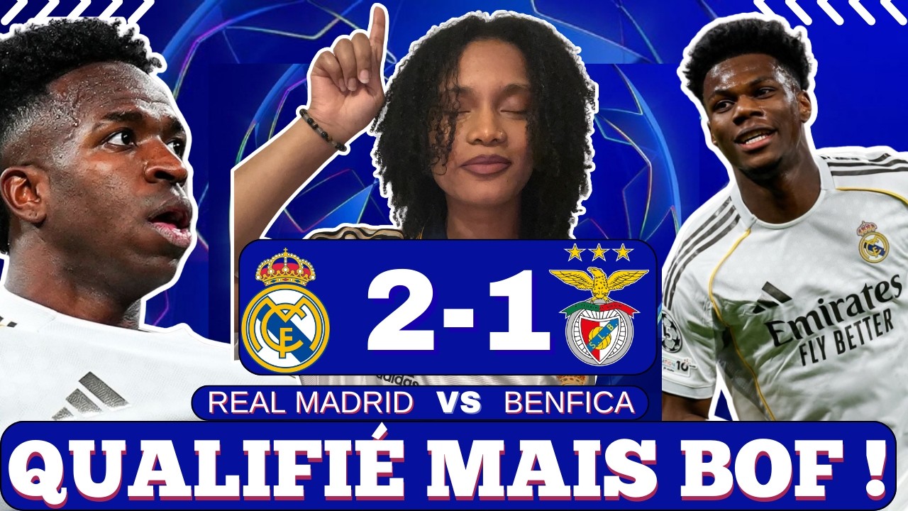 LE REAL SE QUALIFIE FACE A BENFICA, JEU PAS TRÈS FLAMBOYANT MAIS ÇA PASSE ! (R.MADRID 2-1 BENFICA)