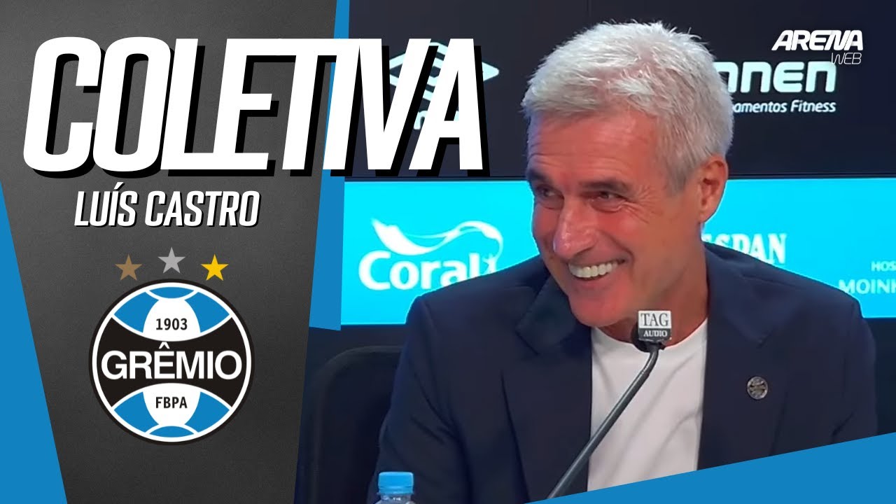 AO VIVO | COLETIVA DE LUÍS CASTRO | APRESENTAÇÃO DO NOVO TÉCNICO DO GRÊMIO