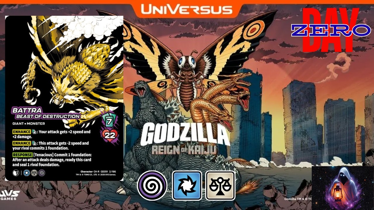 Universus Godzilla Reign of Kaiju Day 0 Build- Battra